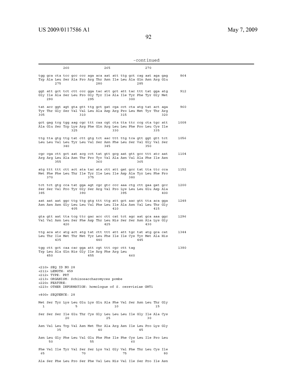 FUNGAL CELL WALL SYNTHESIS GENE - diagram, schematic, and image 100