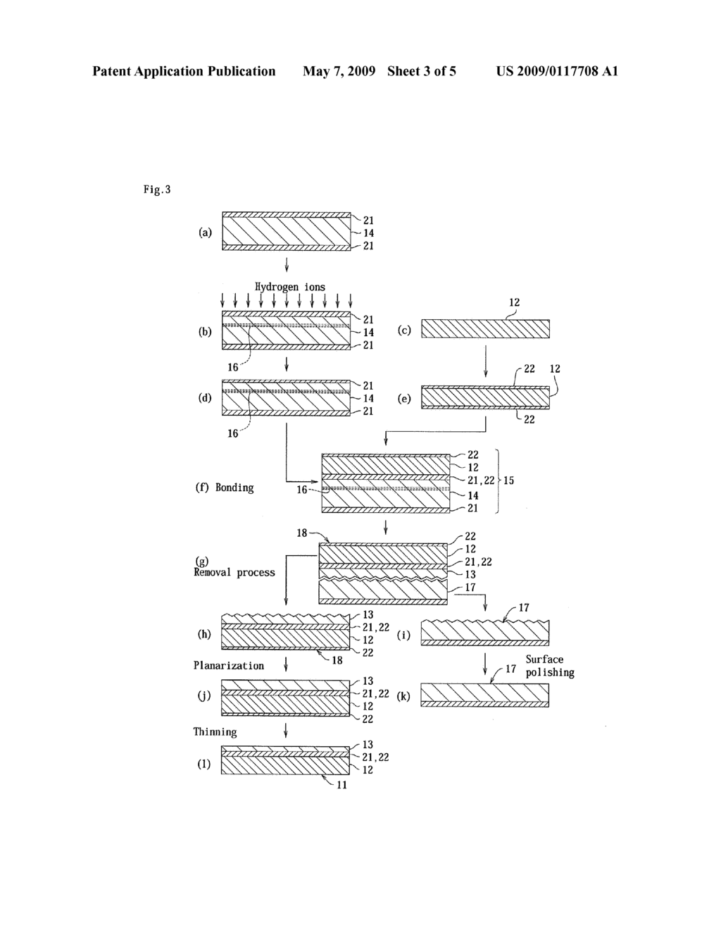 METHOD FOR MANUFACTURING SOI SUBSTRATE - diagram, schematic, and image 04