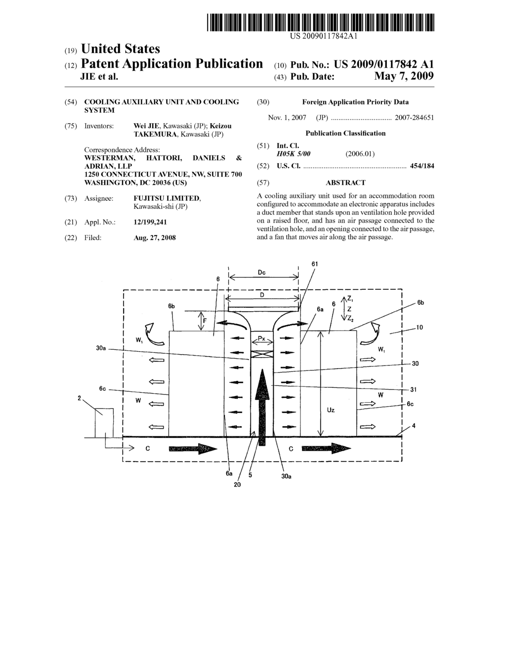 COOLING AUXILIARY UNIT AND COOLING SYSTEM - diagram, schematic, and image 01