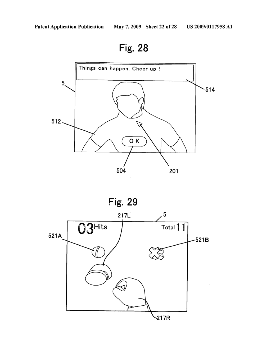 BOXING GAME PROCESSING METHOD, DISPLAY CONTROL METHOD, POSITION DETECTION METHOD, CURSOR CONTROL METHOD, ENERGY CONSUMPTION CALCULATING METHOD AND EXERCISE SYSTEM - diagram, schematic, and image 23