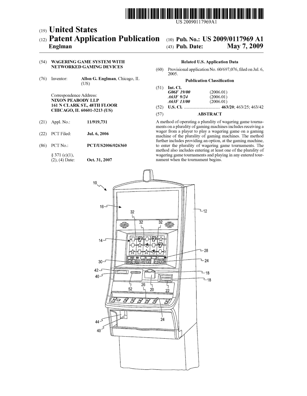 Wagering game system with networked gaming devices - diagram, schematic, and image 01