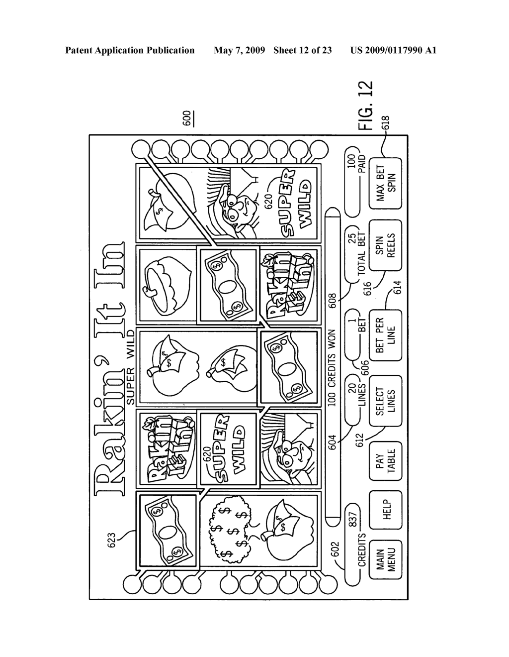 Gaming Machine Having An Enhanced Game Play Scheme - diagram, schematic, and image 13