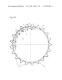 RANDOM ELASTOMER CUSHION RINGS FOR A CHAIN SPROCKET diagram and image