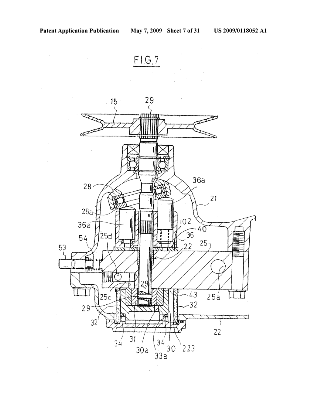 Axle Driving Unit For A Lawn Tractor - diagram, schematic, and image 08