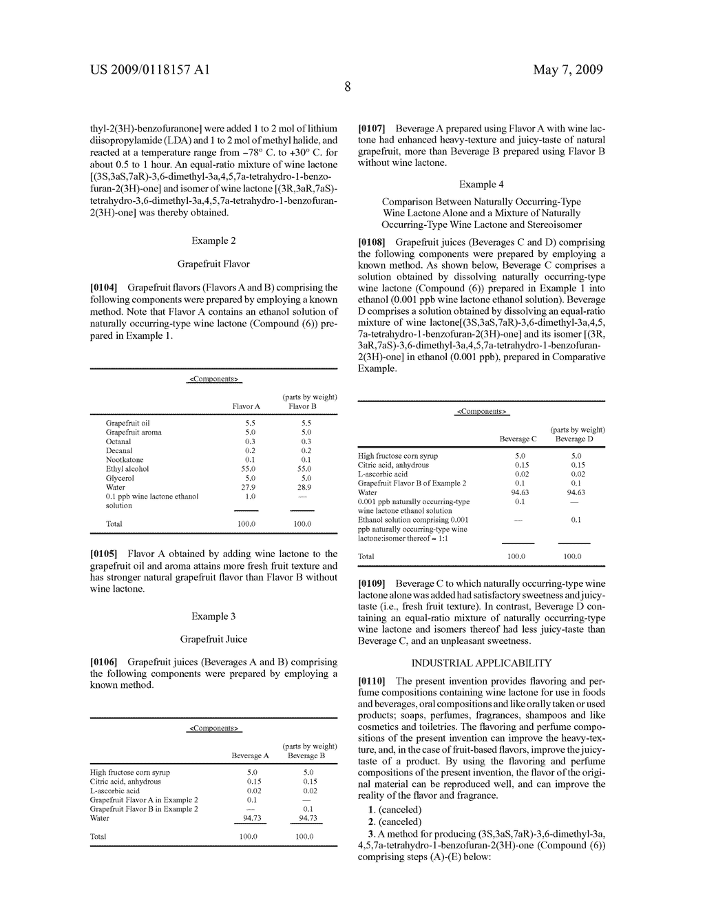 Processes For Production Of Wine Lactone And Its Intermediates And Application Of The Lactone - diagram, schematic, and image 09