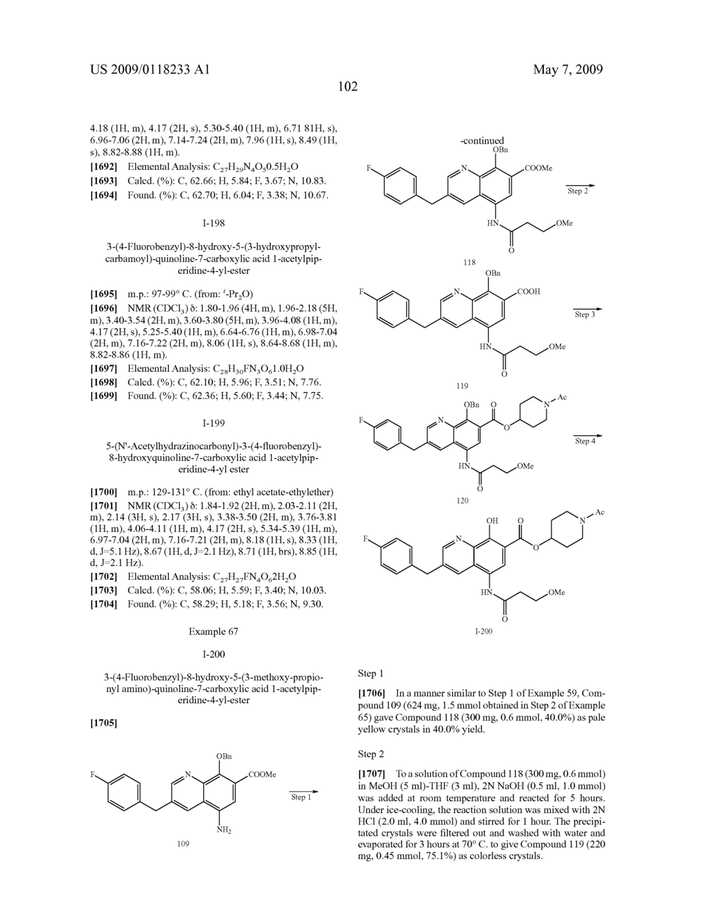 Heterocyclic compounds having inhibitory activity against HIV integrase - diagram, schematic, and image 103