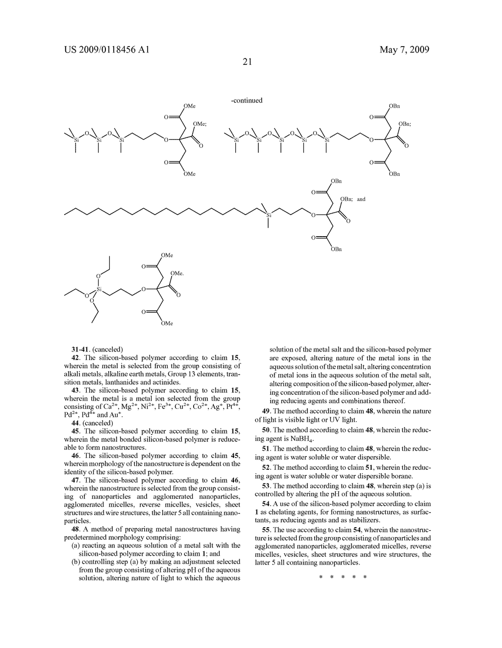 CHELATING SILICON-BASED POLYMERS - diagram, schematic, and image 32