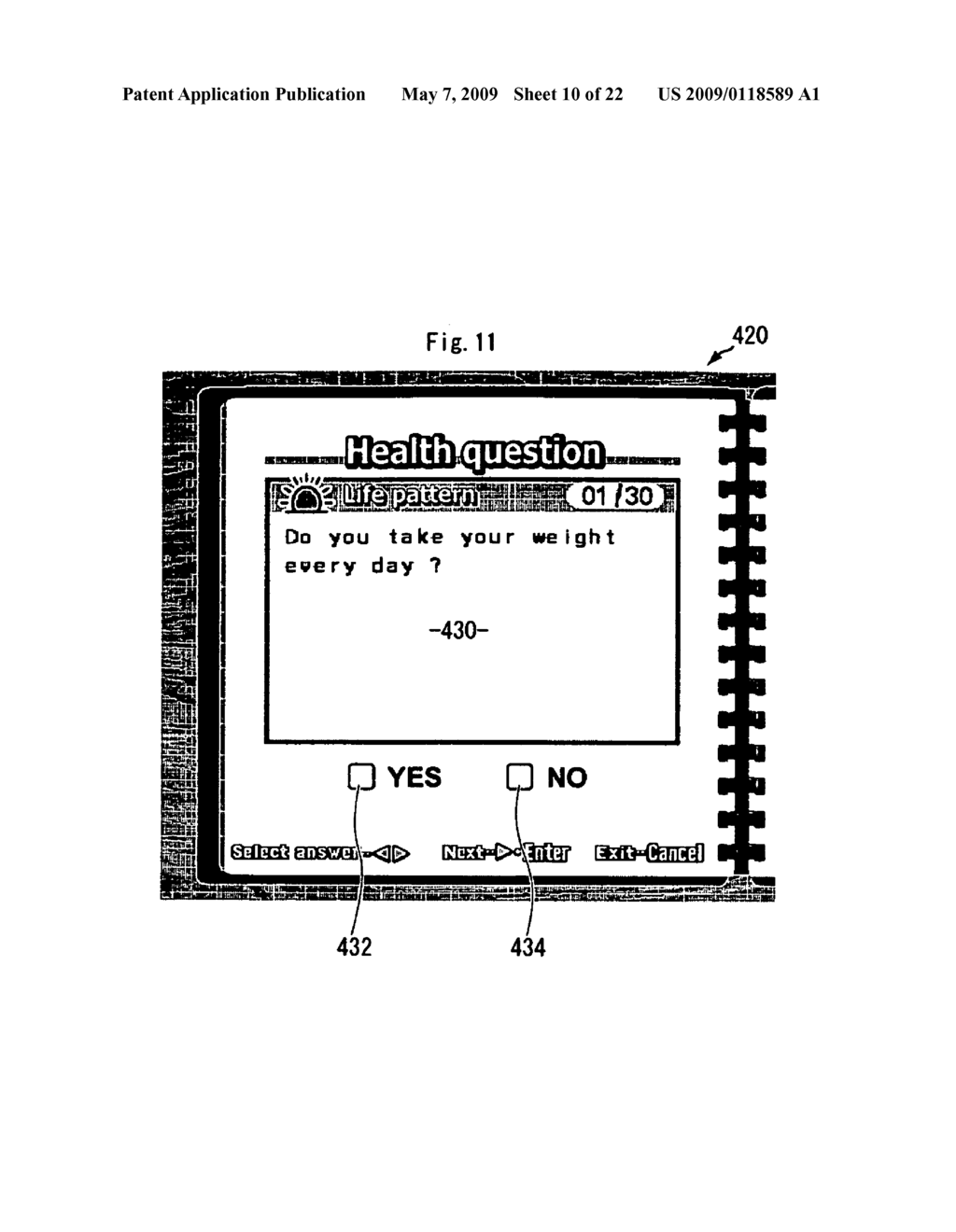 HEALTH MANAGEMENT SUPPORT SYSTEM AND RECORDING MEDIUM - diagram, schematic, and image 11