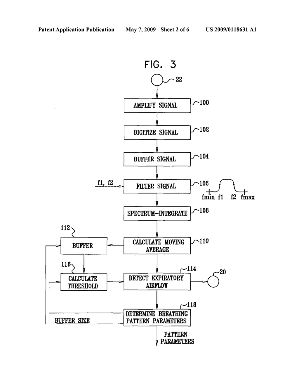 APPARATUS AND METHOD FOR BREATHING PATTERN DETERMINATION USING A NON-CONTACT MICROPHONE - diagram, schematic, and image 03