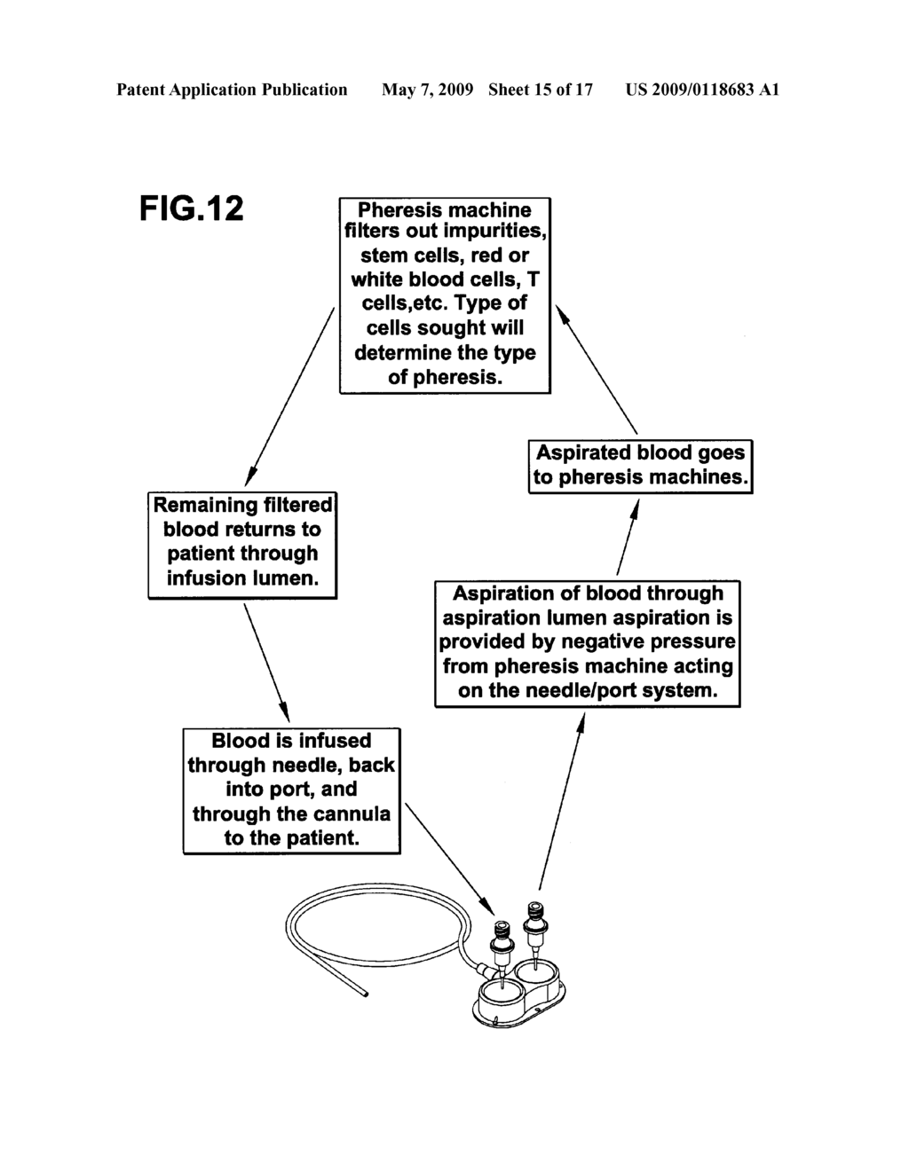 DUAL RESERVOIR IMPLANTABLE ACCESS PORT - diagram, schematic, and image 16