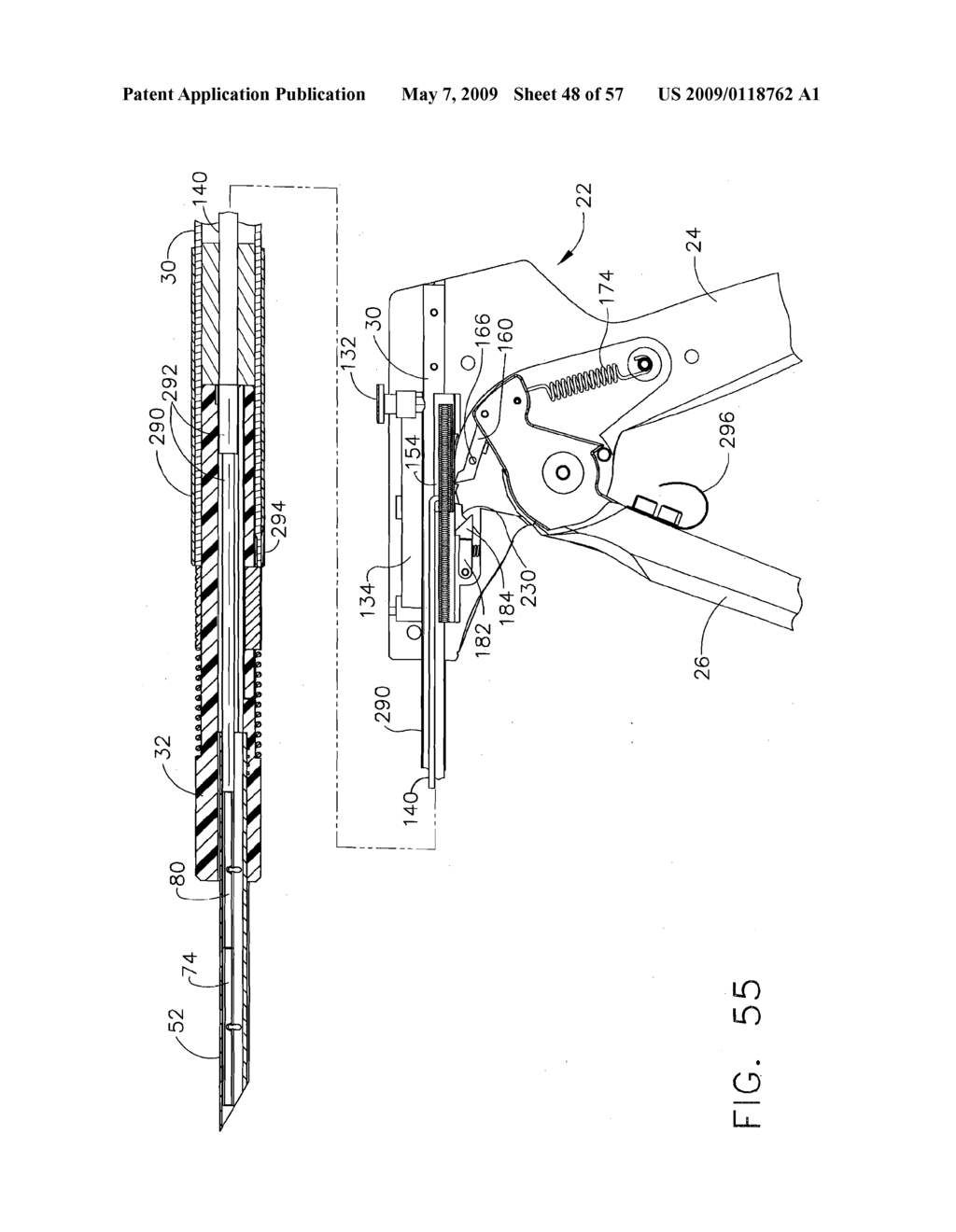 Disposable cartridge for use in a gastric volume reduction procedure - diagram, schematic, and image 49