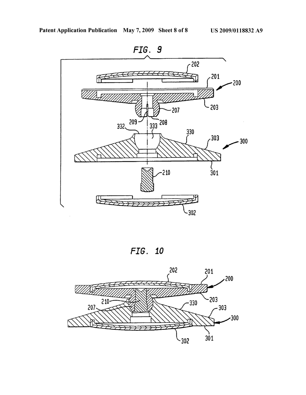 Artificial intervertebral disc utilizing a ball joint coupling - diagram, schematic, and image 09