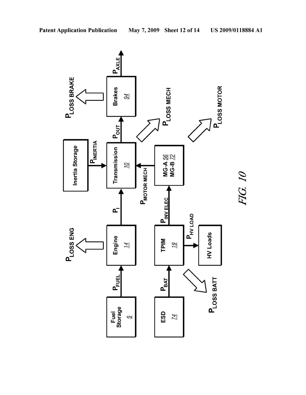 METHOD FOR CONTROLLING A POWERTRAIN SYSTEM BASED UPON TORQUE MACHINE TEMPERATURE - diagram, schematic, and image 13