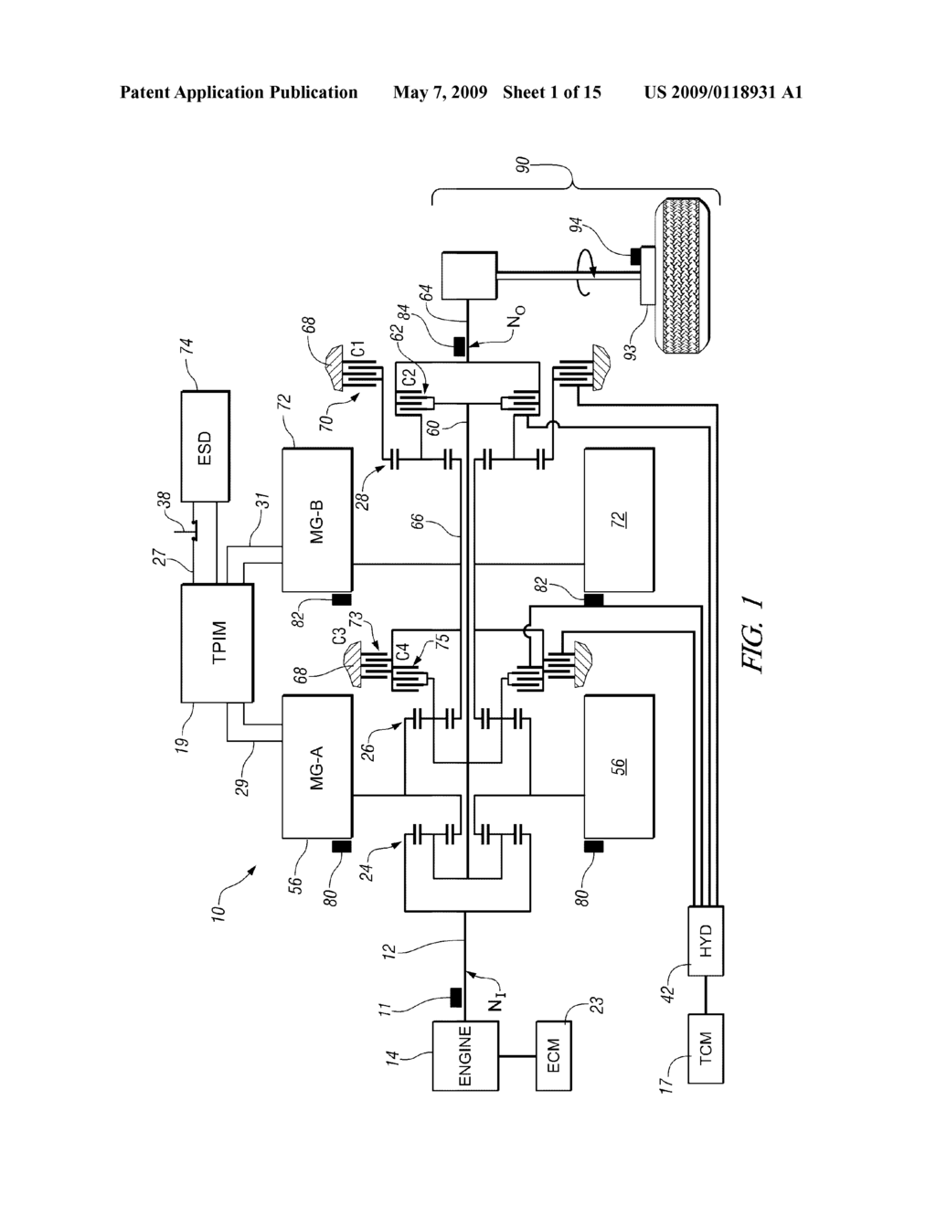 METHOD AND APPARATUS TO REPROFILE INPUT SPEED DURING SPEED PHASE DURING CONSTRAINED CONDITIONS FOR A HYBRID POWERTRAIN SYSTEM - diagram, schematic, and image 02