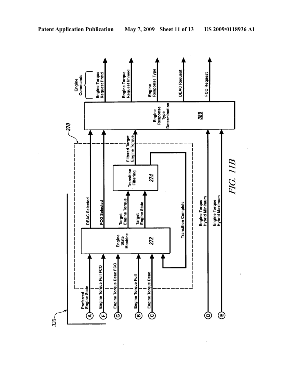 CONTROL OF ENGINE TORQUE DURING UPSHIFT AND DOWNSHIFT TORQUE PHASE FOR A HYBRID POWERTRAIN SYSTEM - diagram, schematic, and image 12