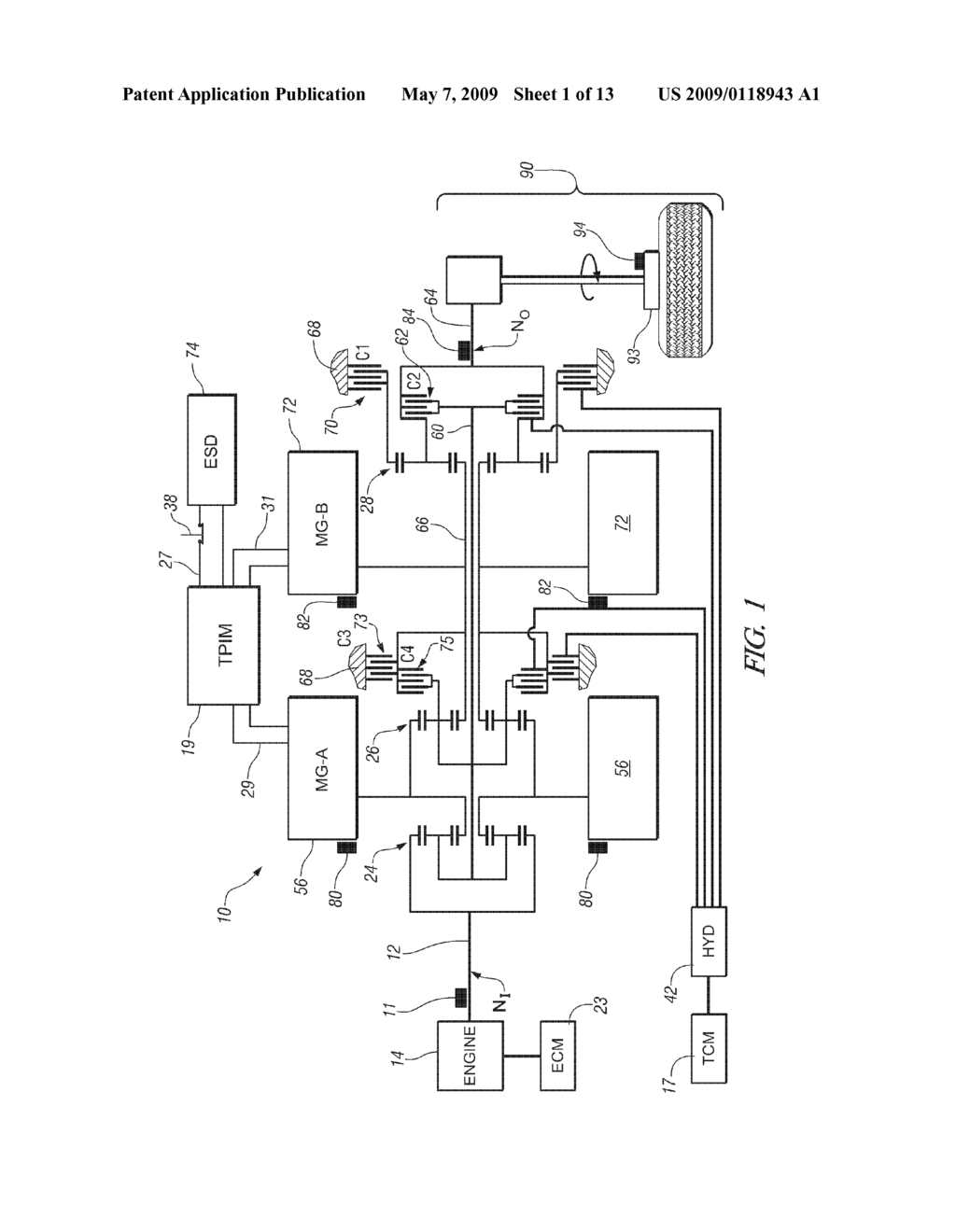 METHOD AND APPARATUS TO DETERMINE A PREFERRED OUTPUT TORQUE IN MODE AND FIXED GEAR OPERATION WITH CLUTCH TORQUE CONSTRAINTS FOR A HYBRID POWERTRAIN SYSTEM - diagram, schematic, and image 02