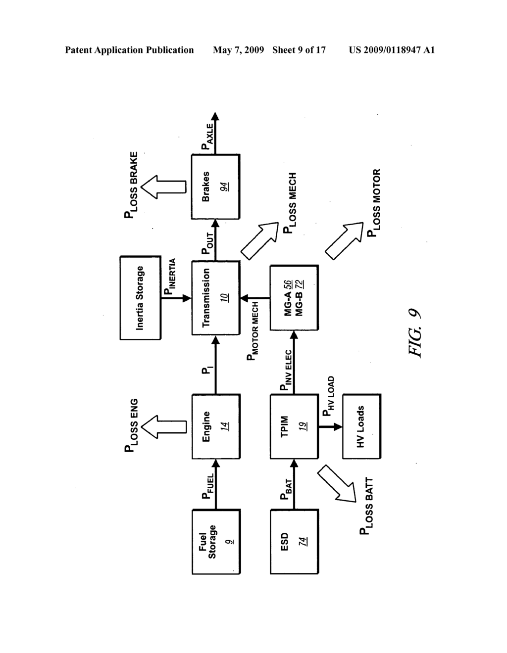 METHOD FOR SELECTION OF OPTIMAL MODE AND GEAR AND INPUT SPEED FOR PRESELECT OR TAP UP/DOWN OPERATION - diagram, schematic, and image 10