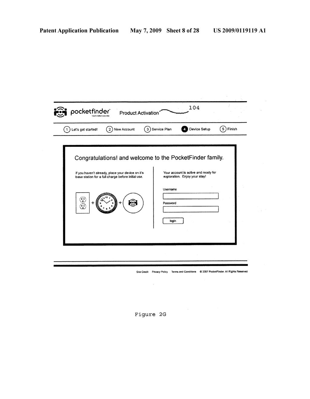 SYSTEM AND METHOD FOR CREATING AND MANAGING A PERSONALIZED WEB INTERFACE FOR MONITORING LOCATION INFORMATION ON INDIVIDUALS AND OBJECTS USING TRACKING DEVICES - diagram, schematic, and image 09