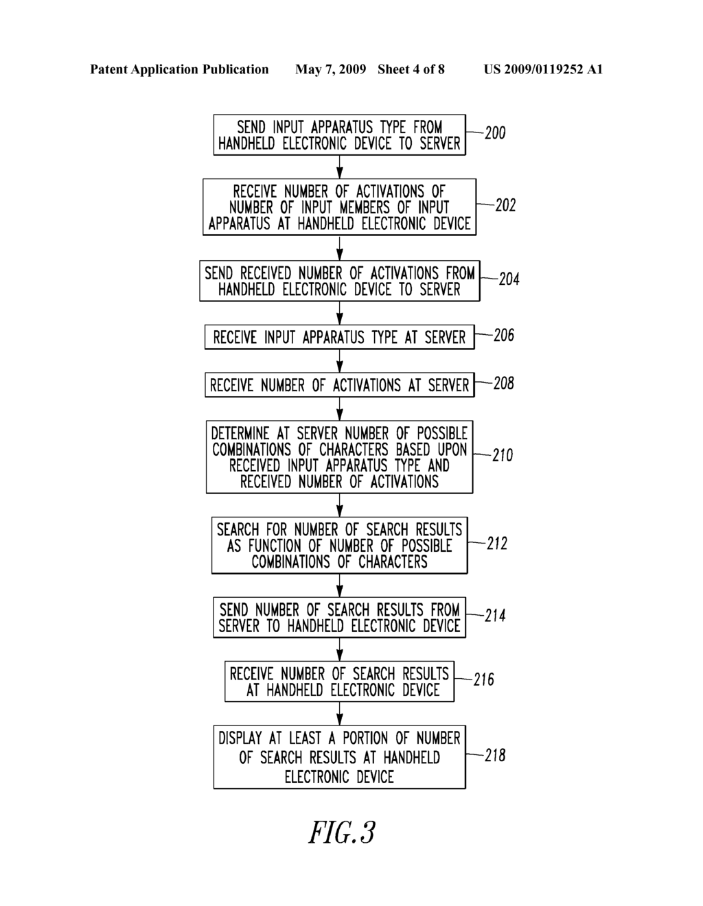 METHOD OF PROVIDING A NUMBER OF SEARCH RESULTS FOR A HANDHELD ELECTRONIC DEVICE, AND SYSTEM AND HANDHELD ELECTRONIC DEVICE EMPLOYING THE SAME - diagram, schematic, and image 05