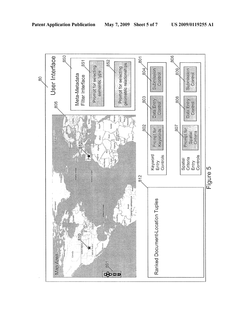 Methods of Systems Using Geographic Meta-Metadata in Information Retrieval and Document Displays - diagram, schematic, and image 06