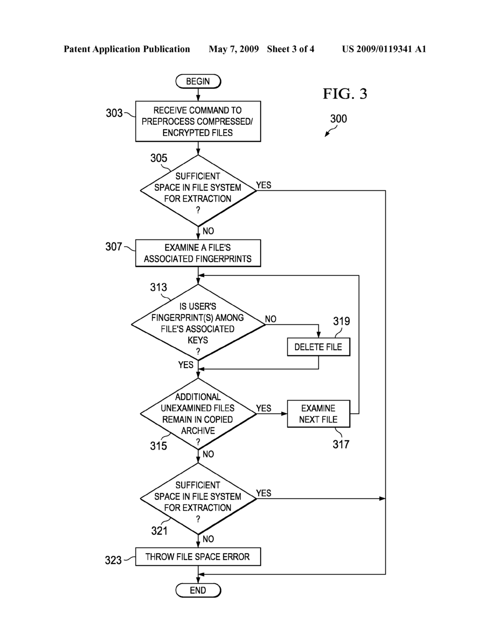 METHOD AND APPARATUS FOR REMOVING ENCRYPTED FILES UNASSOCIATED WITH A USER KEY FROM AN ARCHIVE - diagram, schematic, and image 04
