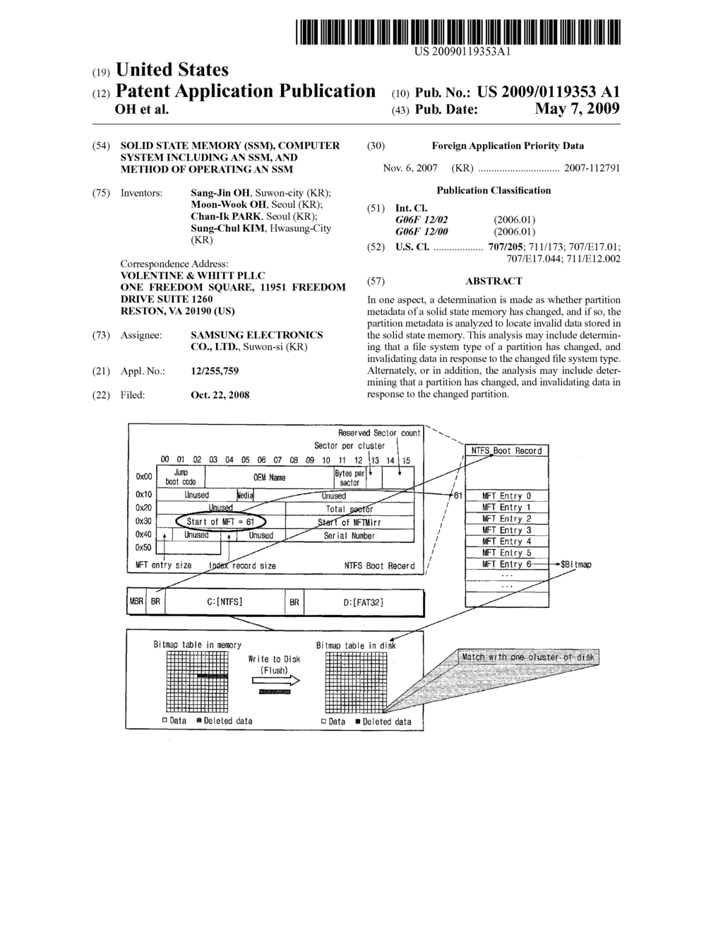 SOLID STATE MEMORY (SSM), COMPUTER SYSTEM INCLUDING AN SSM, AND METHOD OF OPERATING AN SSM - diagram, schematic, and image 01