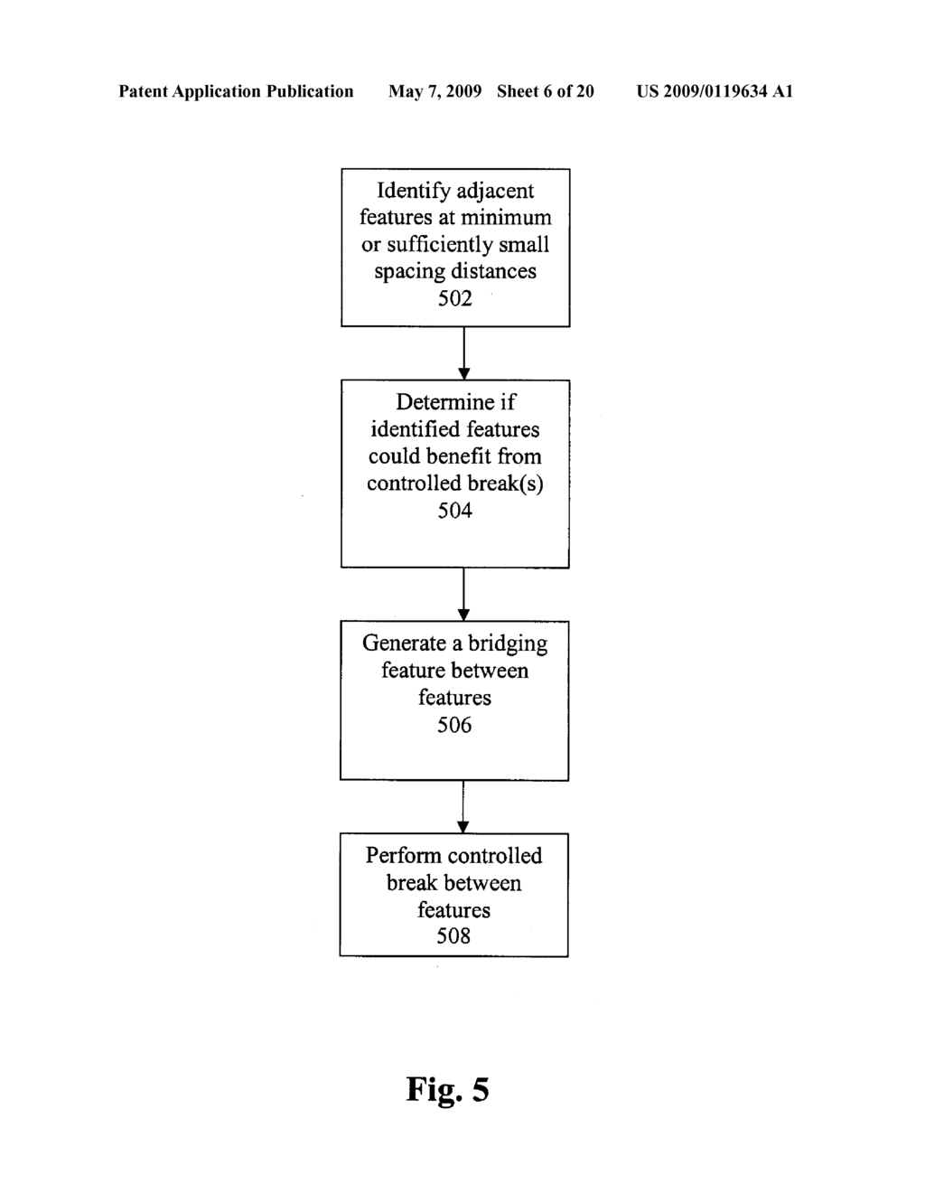 Method and System for Implementing Controlled Breaks Between Features Using Sub-Resolution Assist Features - diagram, schematic, and image 07