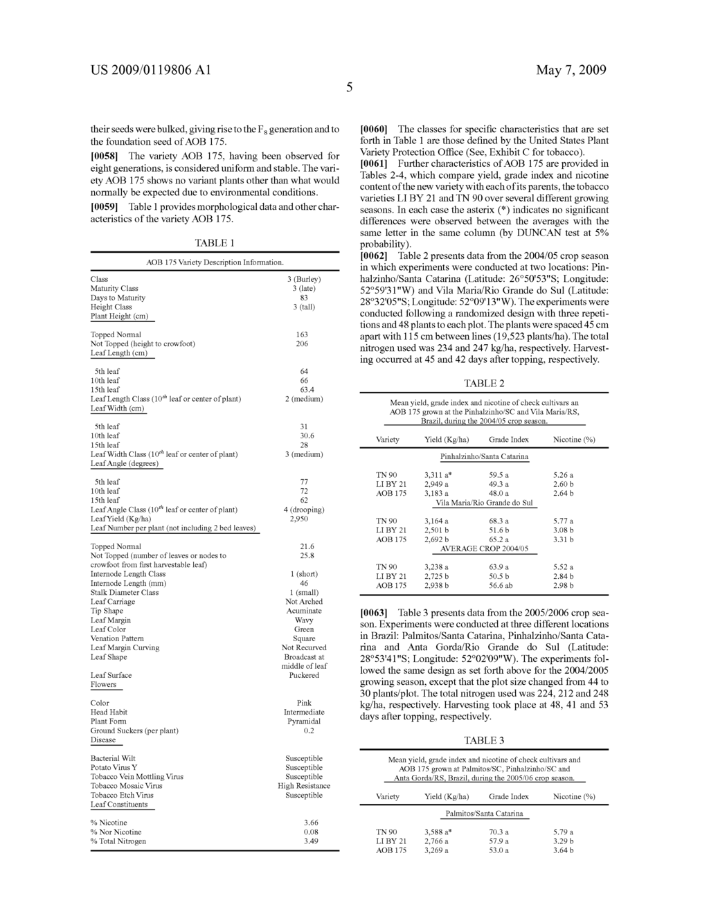 TOBACCO CULTIVAR AOB 175 AND PRODUCTS THEREFROM - diagram, schematic, and image 06