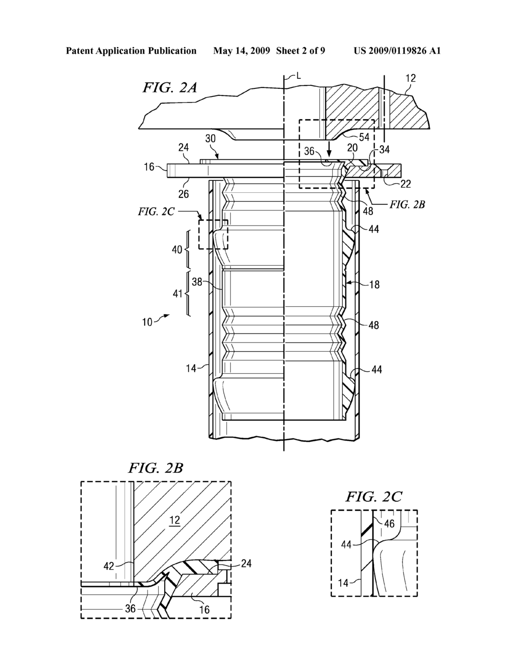 Flexible flange apparatus with a flexible membrane - diagram, schematic, and image 03