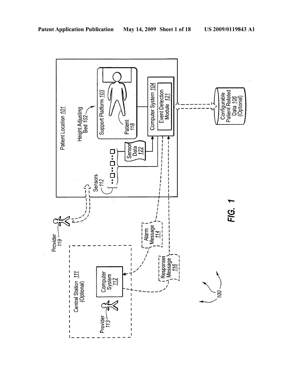 MONITORING PATIENT SUPPORT EXITING AND INITIATING RESPONSE - diagram, schematic, and image 02