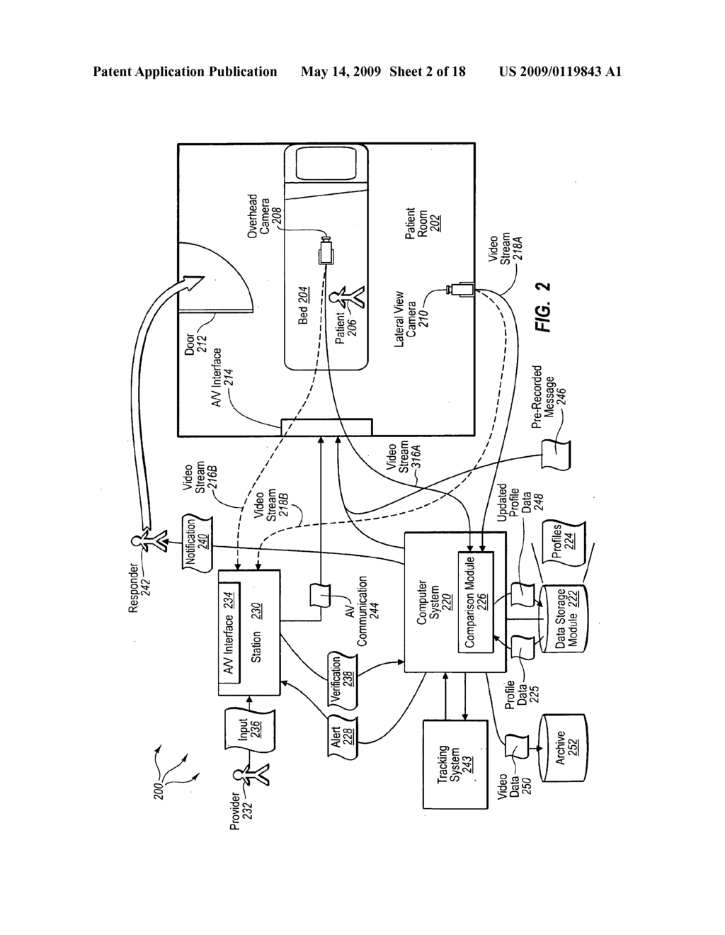 MONITORING PATIENT SUPPORT EXITING AND INITIATING RESPONSE - diagram, schematic, and image 03