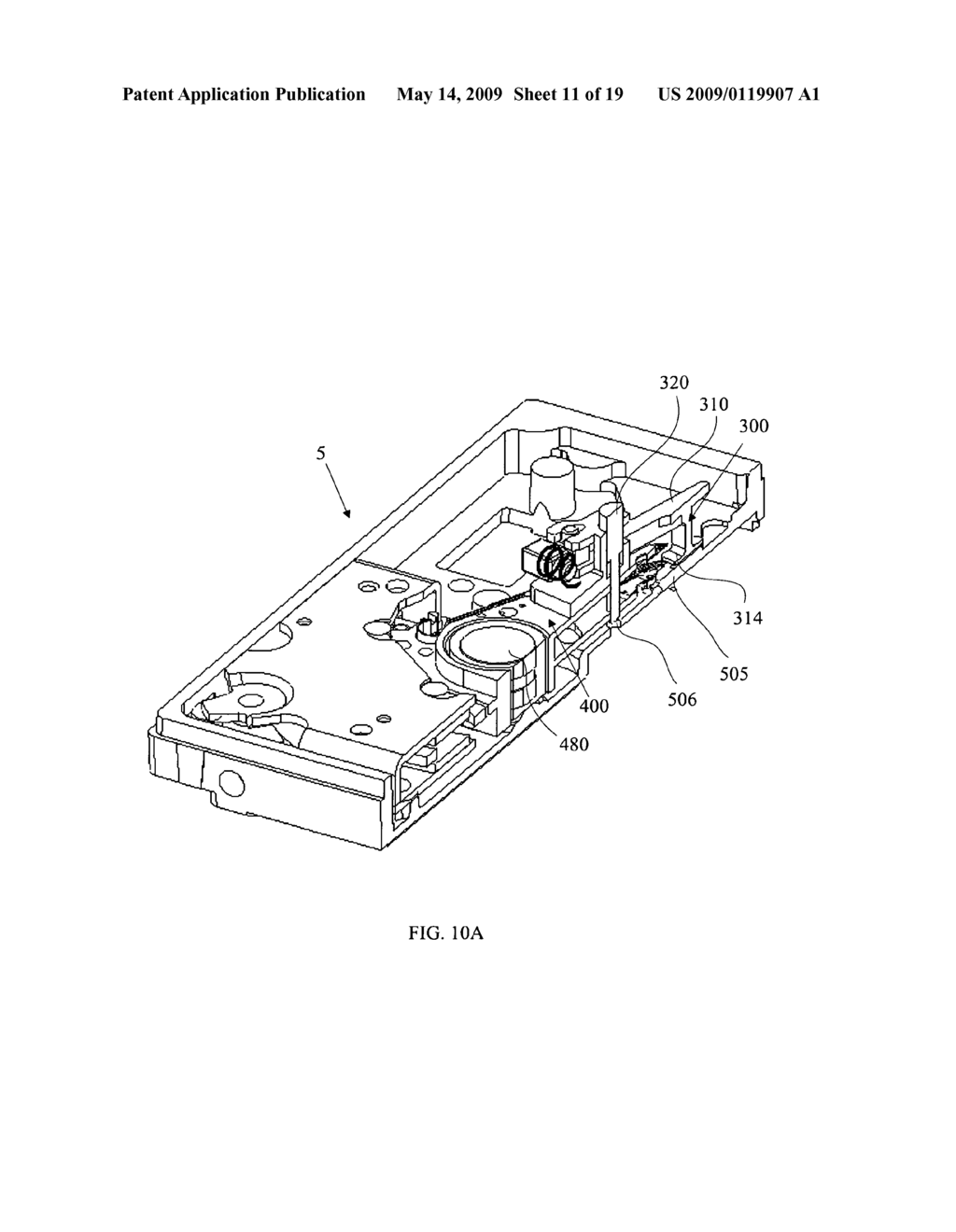 Method for assembling a disk drive using a shipping comb - diagram, schematic, and image 12