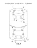 FOLD-OUT ADVERTISING DISPLAY STAND diagram and image