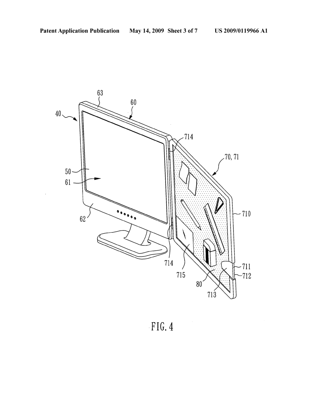 Display having adhesive structure - diagram, schematic, and image 04