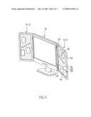 Display having adhesive structure diagram and image