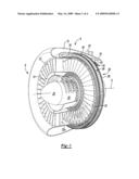 Tip Turbine Engine Integral Fan, Combustor, and Turbine Case diagram and image