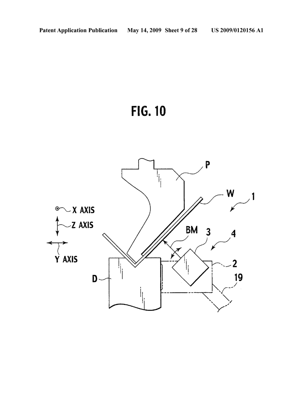 WORK BENDING ANGLE DETECTING DEVICE AND WORK BENDING MACHINE - diagram, schematic, and image 10