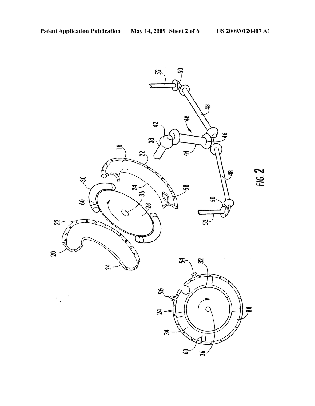 Internal combustion engine with toroidal cylinders - diagram, schematic, and image 03