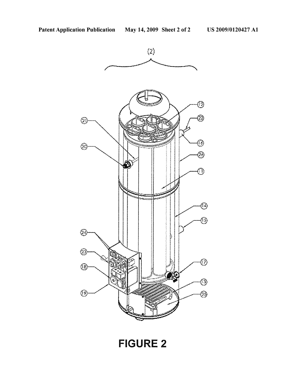 WATER HEATER OF ENDORSEMENT WITH IONIZED IGNITION AND CONTROL OF ELECTRONIC TEMPERATURE FOR HEATERS OF CIRCULATION FORCED WITH SOLAR APPLICATION OF ENERGY - diagram, schematic, and image 03