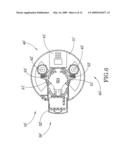 Secure mechanism of portable accessory device for outdoor umbrella diagram and image