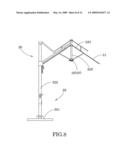 Secure mechanism of portable accessory device for outdoor umbrella diagram and image