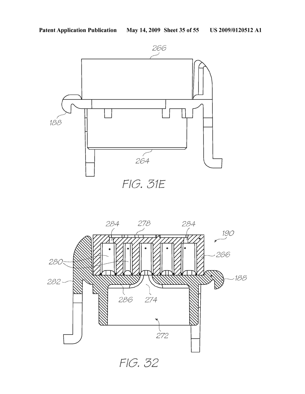 VALVE ASSEMBLY FOR A PRINTER INK CARTRIDGE HAVING A SPRING-BIASED PRESSURE REGULATOR - diagram, schematic, and image 36