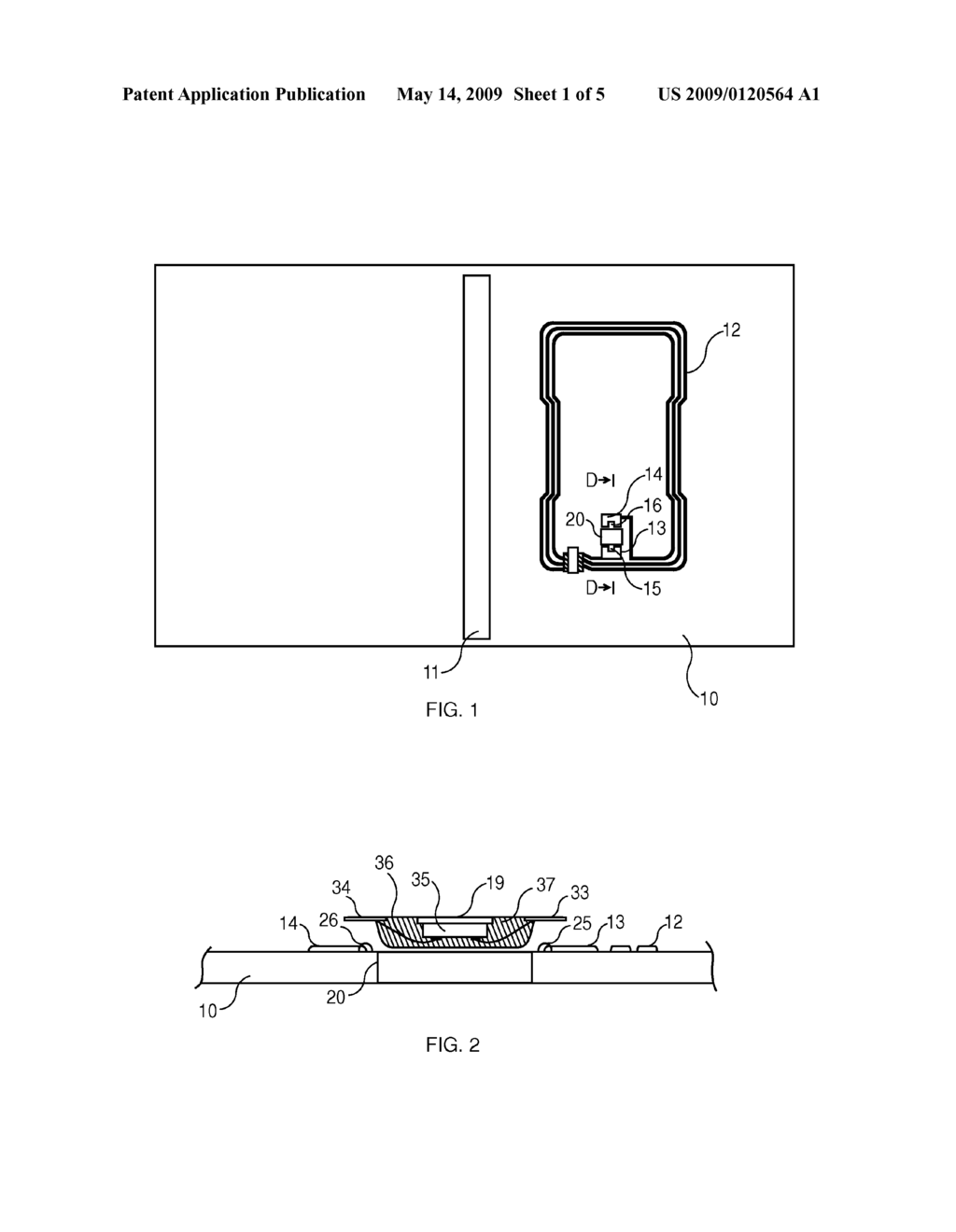 RADIO FREQUENCY IDENTIFICATION DEVICE SUPPORT FOR PASSPORT AND ITS MANUFACTURING METHOD - diagram, schematic, and image 02