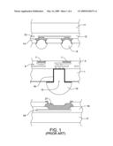 CONDUCTIVE THROUGH VIA STRUCTURE AND PROCESS FOR ELECTRONIC DEVICE CARRIERS diagram and image