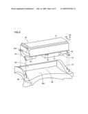 Structure for mounting power supply device in vehicle diagram and image