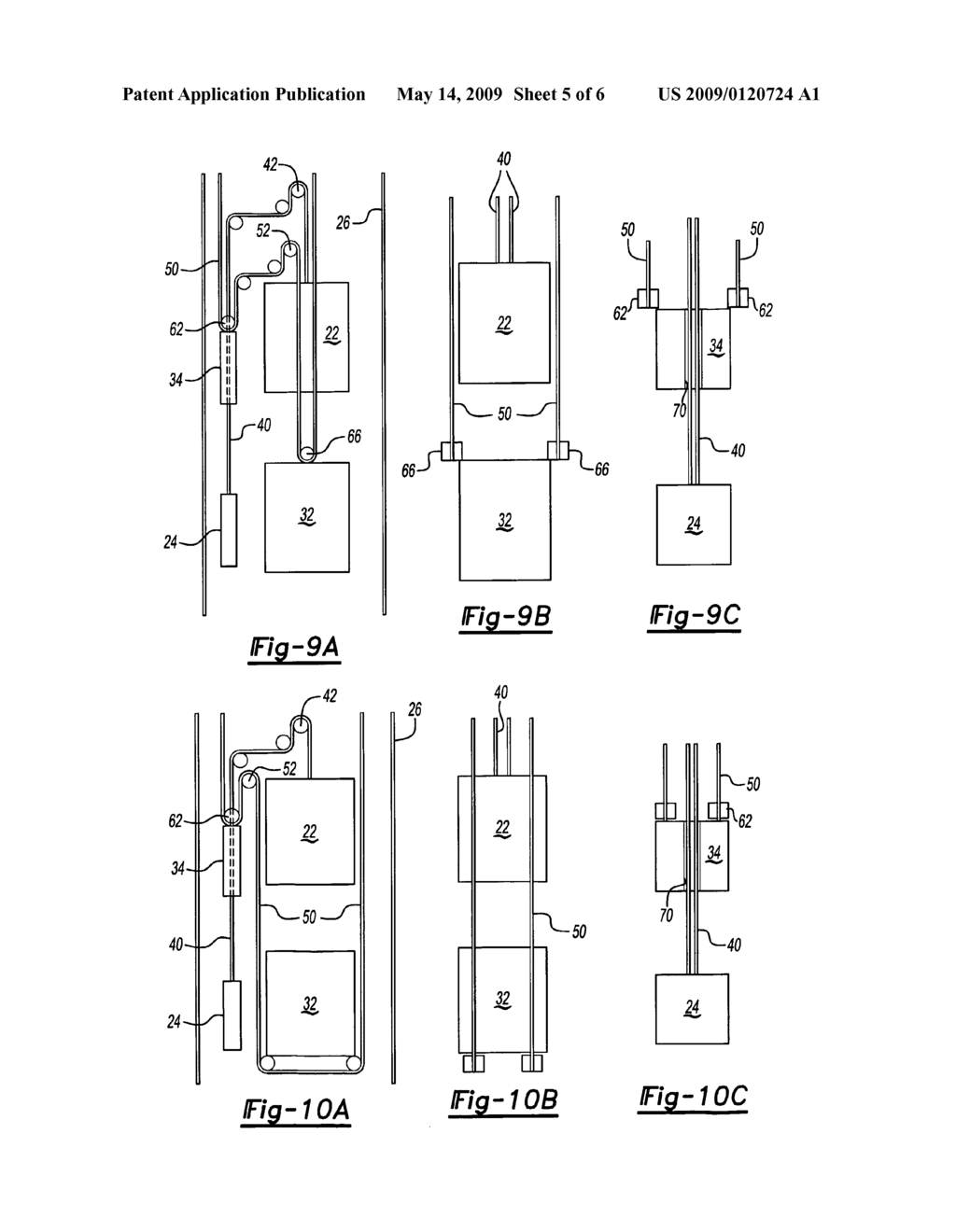 ELEVATOR SYSTEM WITH MULTIPLE CARS IN A HOISTWAY - diagram, schematic, and image 06