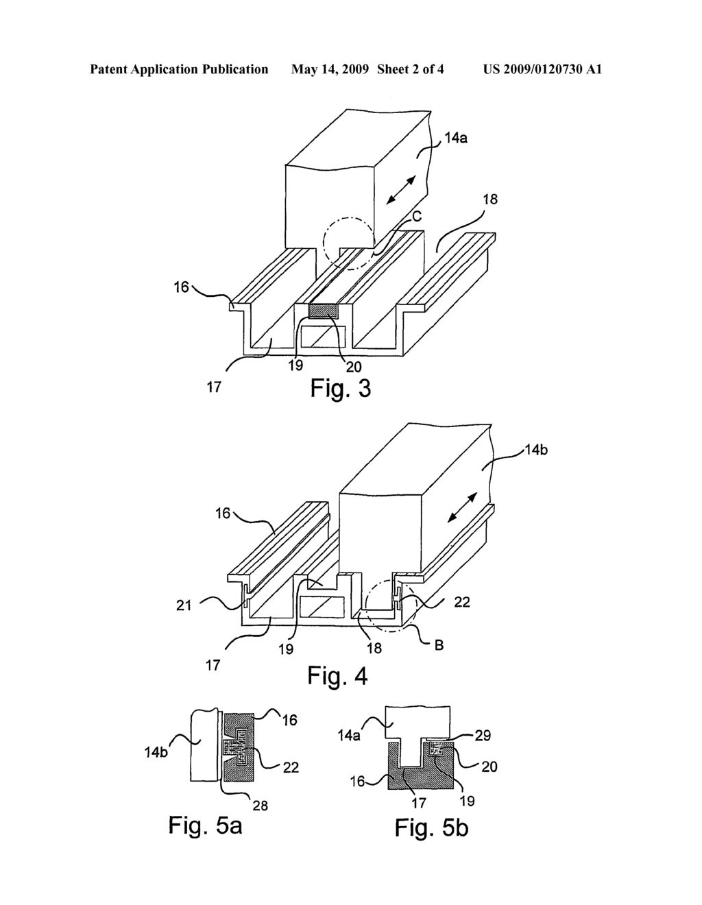 Elevator installation comprising a light module in the door sill profile - diagram, schematic, and image 03