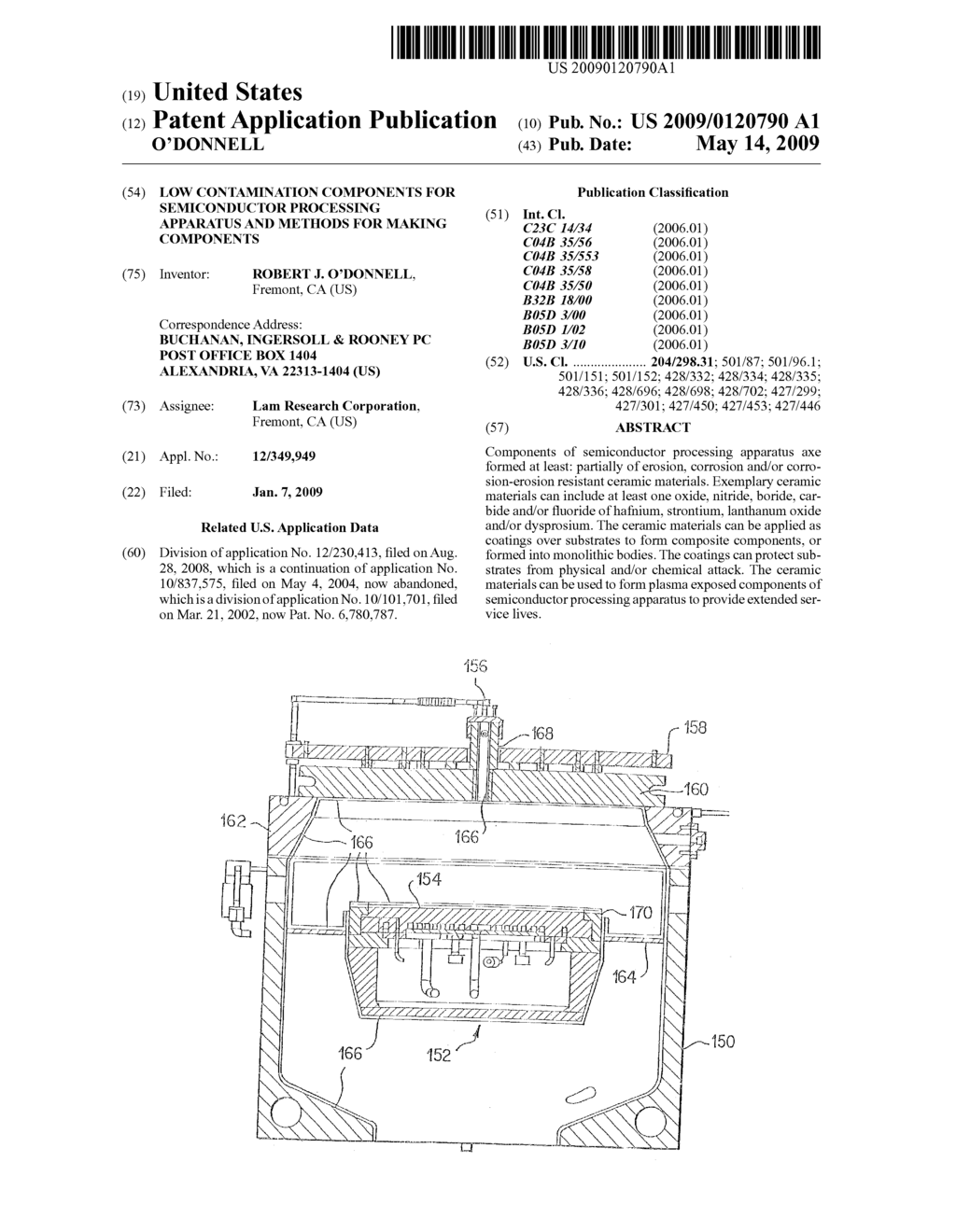 LOW CONTAMINATION COMPONENTS FOR SEMICONDUCTOR PROCESSING APPARATUS AND METHODS FOR MAKING COMPONENTS - diagram, schematic, and image 01