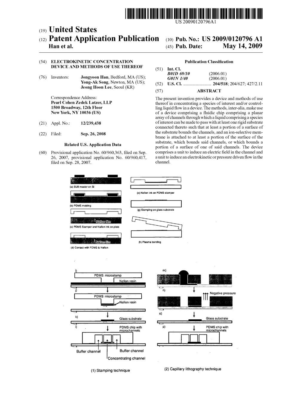 ELECTROKINETIC CONCENTRATION DEVICE AND METHODS OF USE THEREOF - diagram, schematic, and image 01