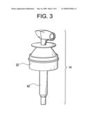 CONTAINER HAVING DELIVERY MECHANISM WITH SECURING CAP diagram and image